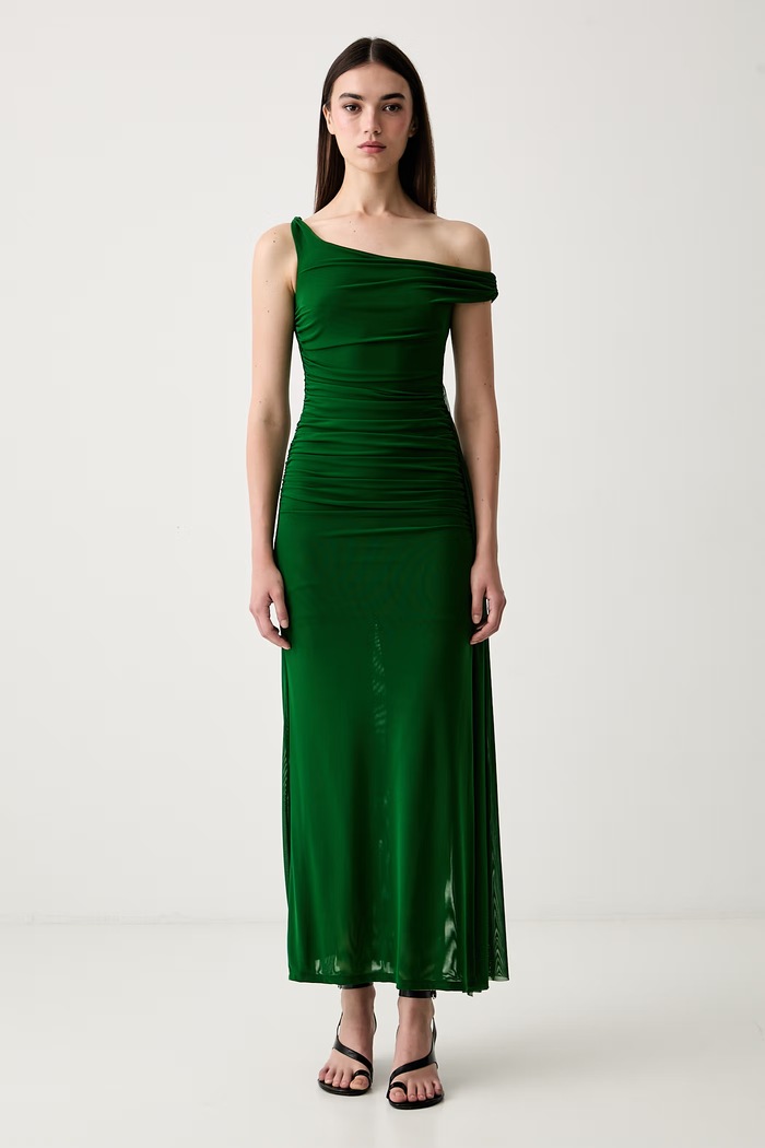 Bardot sukienka hiszpanka zielony 59512DB