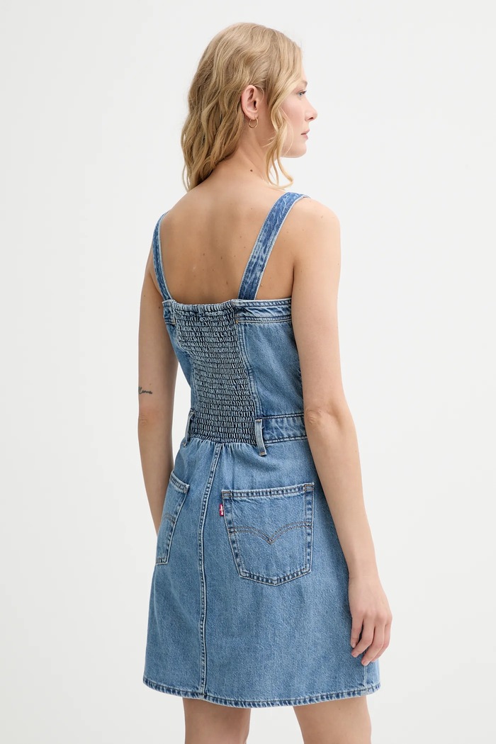 Ruházat Levi's ruha ICONIC BUTTON THRU DRESS 001WE kék