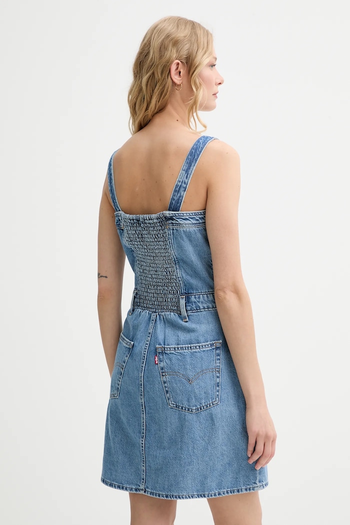 Ruházat Levi's ruha ICONIC BUTTON THRU DRESS 001WE kék