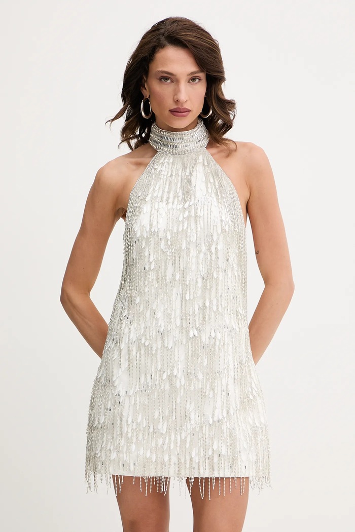 Retrofete rochie Tori mini alb R25.11091