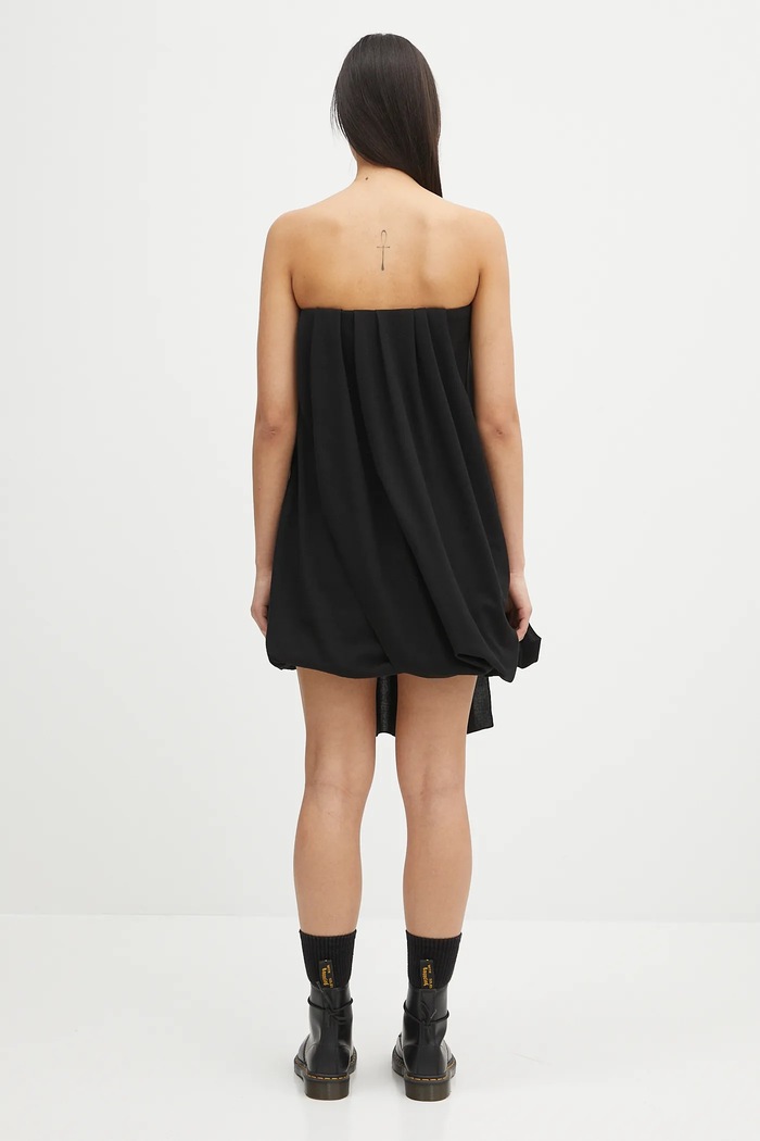 Oblečenie Vlnené šaty JW Anderson Draped Bustier DR0464.PG1797.999 čierna
