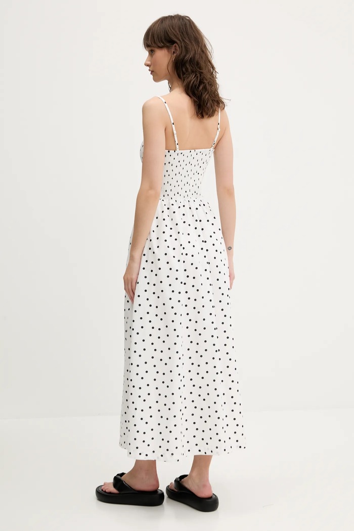 Ρούχα Φόρεμα Abercrombie & Fitch KI159.5842.107 λευκό