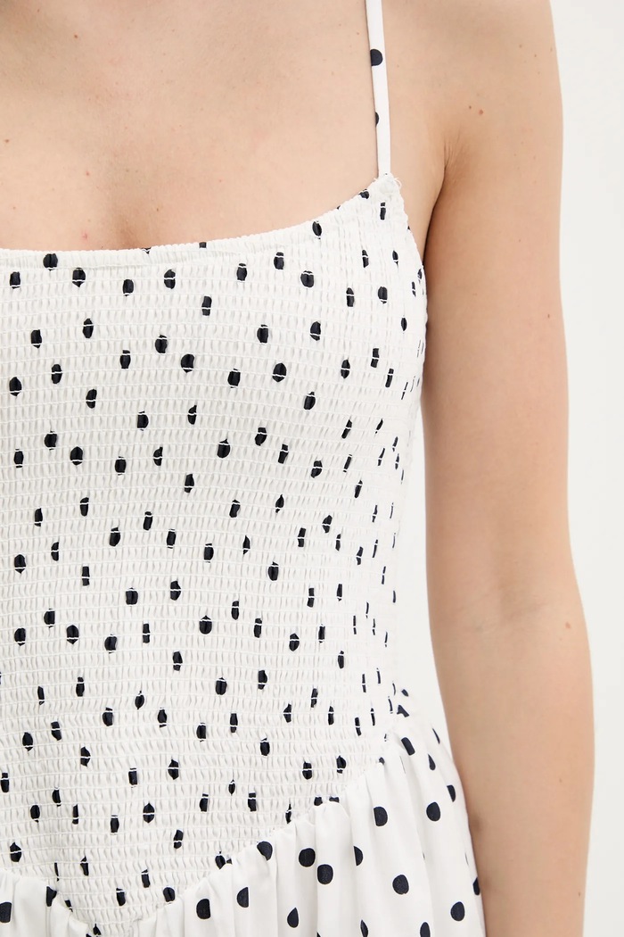 Φόρεμα Abercrombie & Fitch KI159.5842.107 λευκό