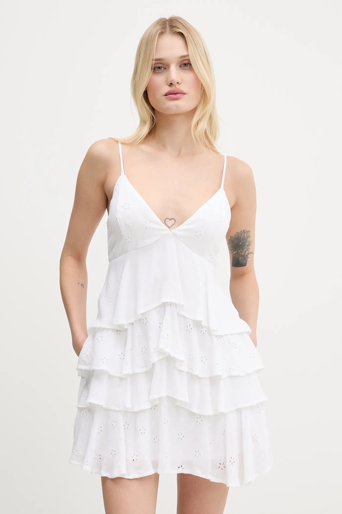 Haljina Hollister Co. natpis bijela KI359.5362.100