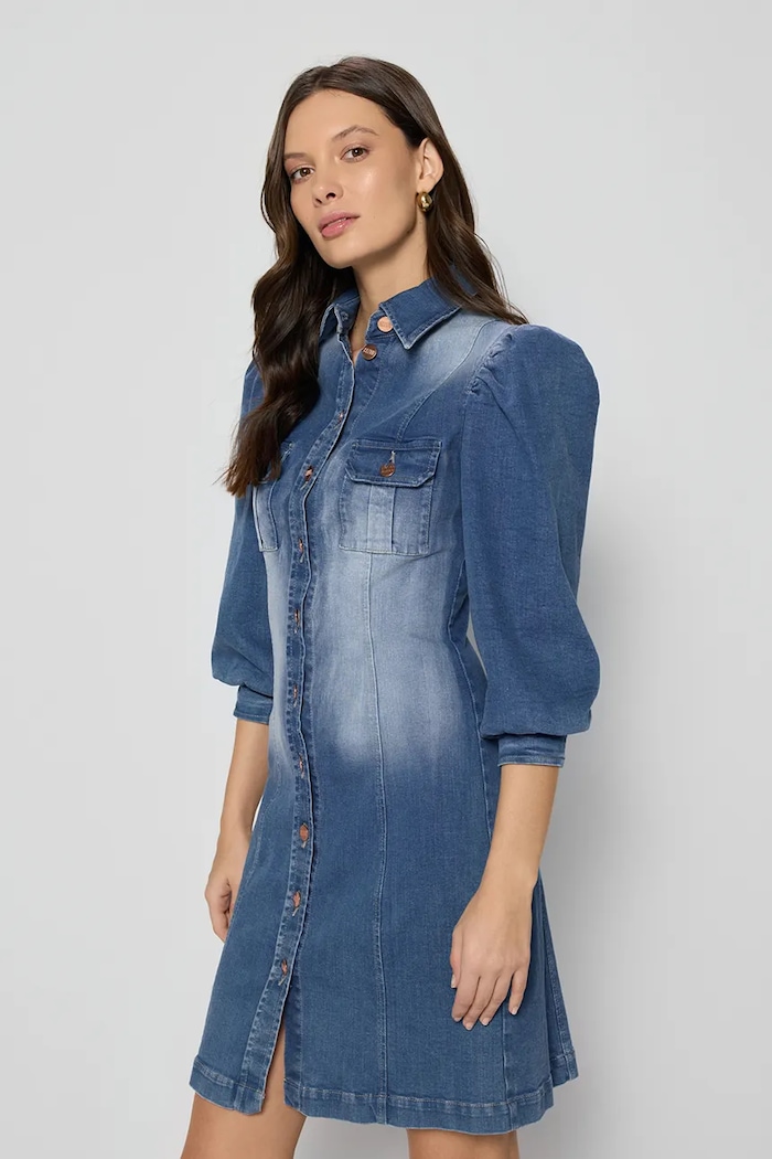 Îmbrăcăminte BIZUU Rochie din denim NIGANA.NIEBIESKi albastru