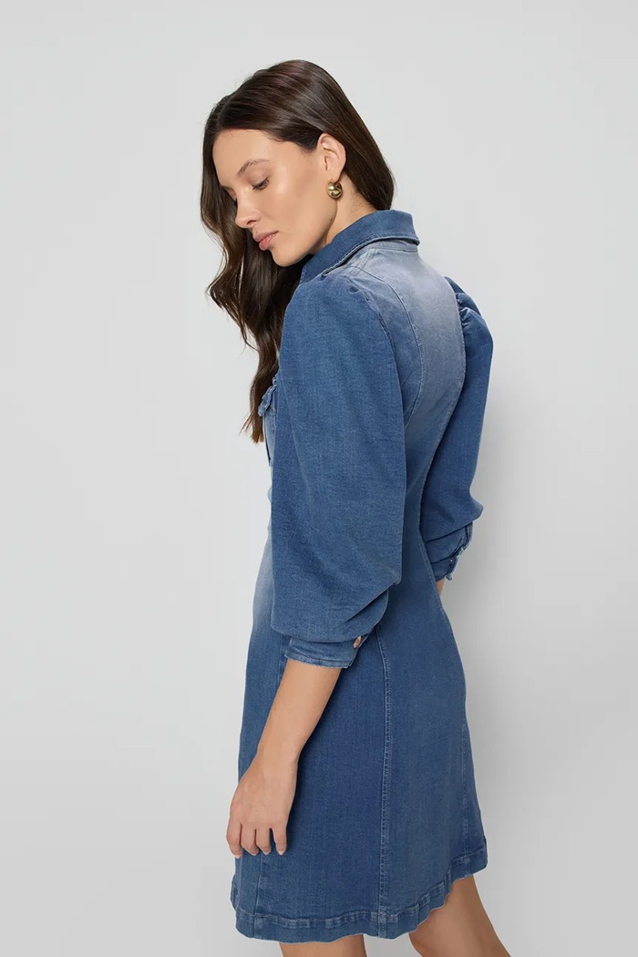 Rochie din denim BIZUU NIGANA.NIEBIESKi albastru