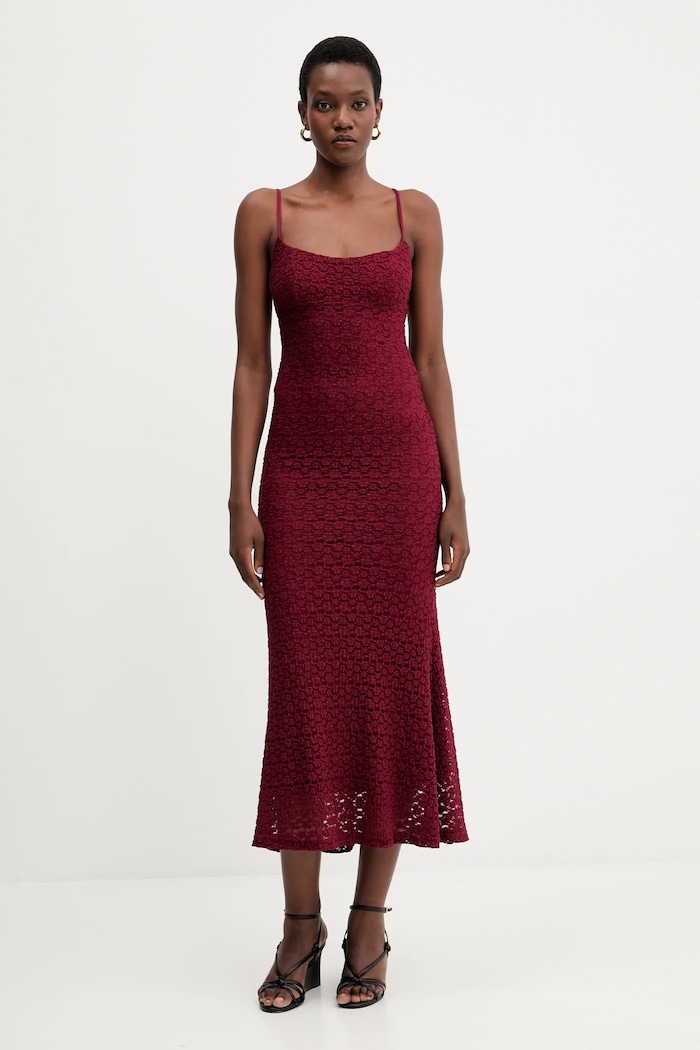 Bardot Rochie burgundia 57998DB9