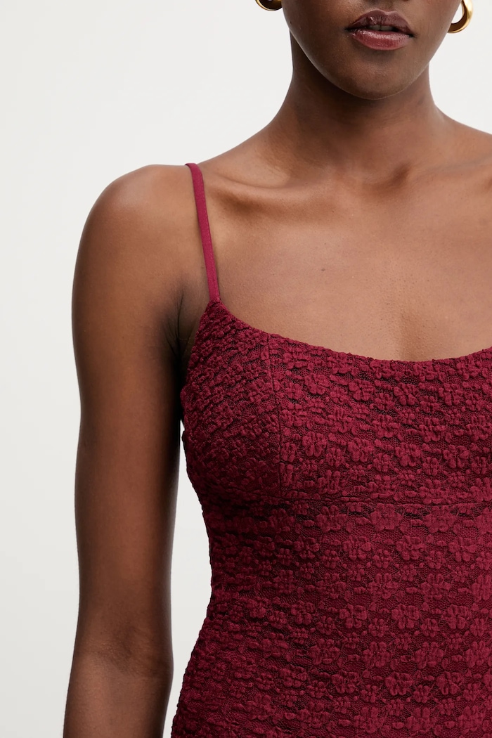 Rochie Bardot burgundia 57998DB9