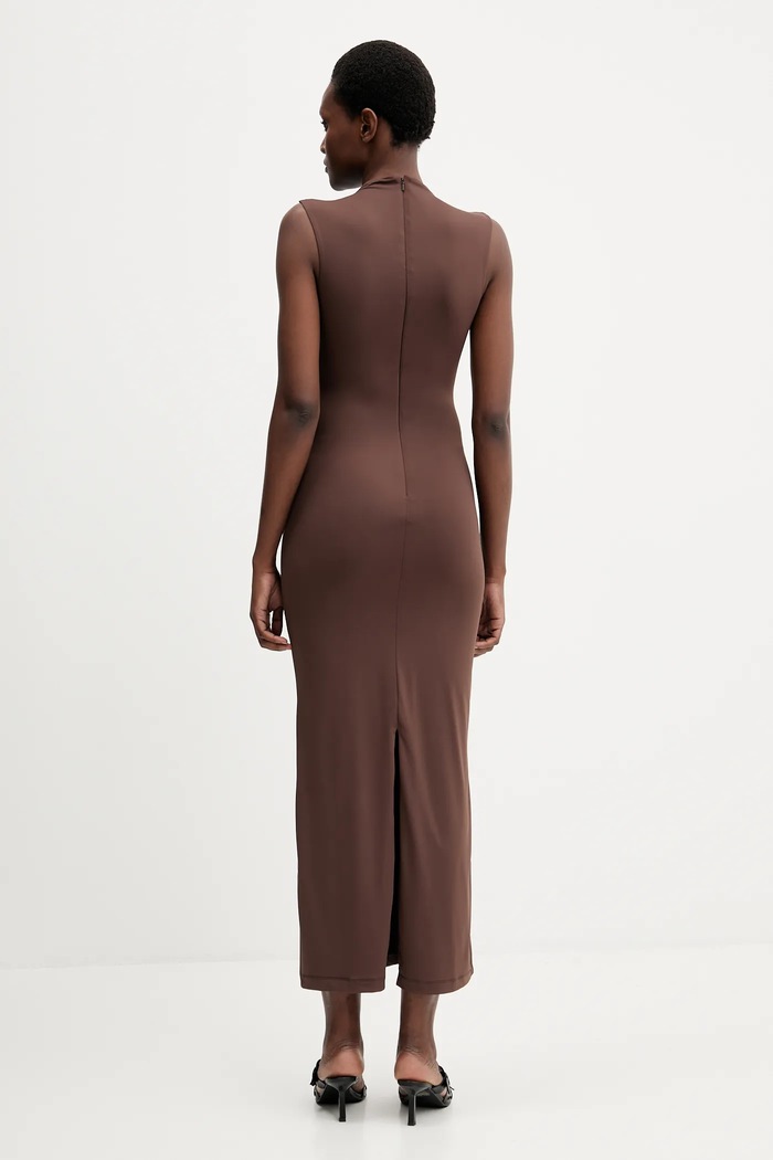 Φόρεμα Bardot 59948DB καφέ AW25