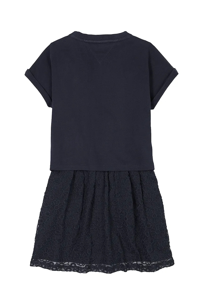 DÍVKA Dívčí šaty Tommy Hilfiger KG0KG08333.104.122.PPYA námořnická modř