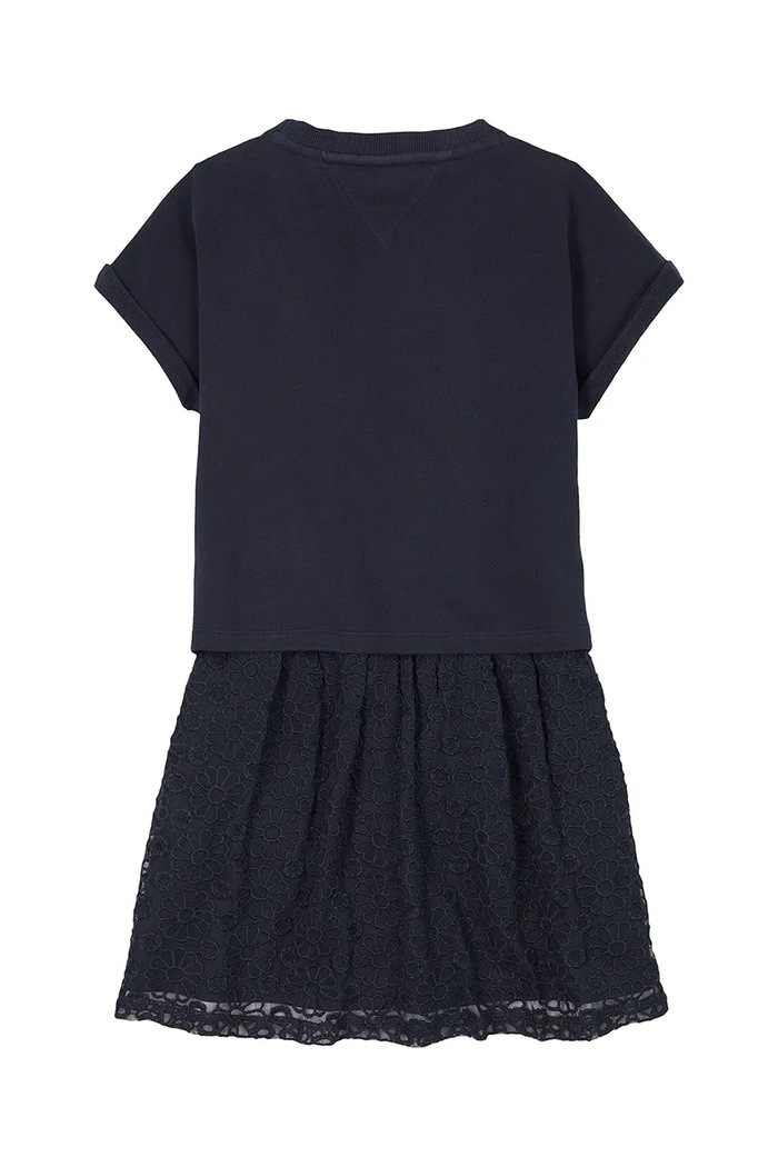 DÍVKA Dívčí šaty Tommy Hilfiger KG0KG08333.128.176.PPYA námořnická modř