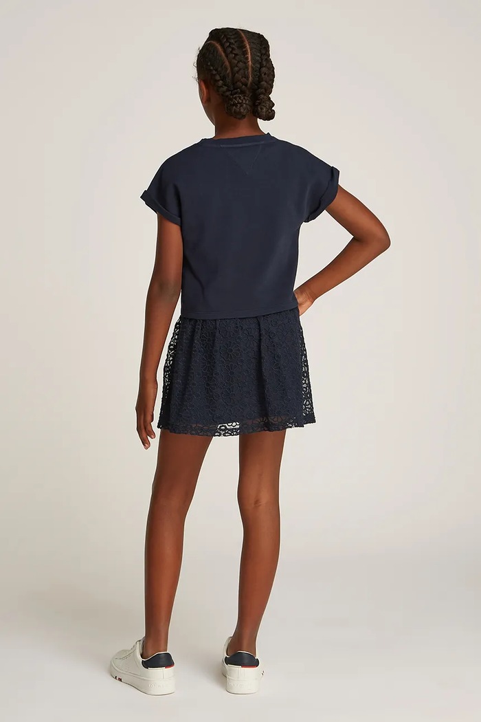 Dívčí šaty Tommy Hilfiger námořnická modř KG0KG08333.128.176.PPYA