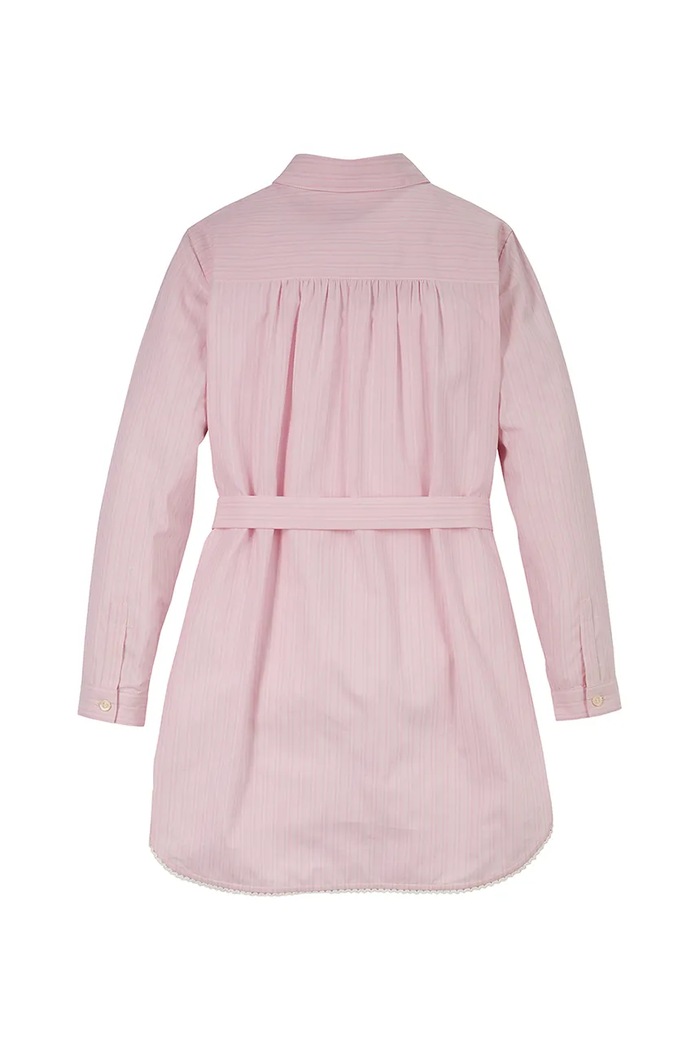 DÍVKA Dětské bavlněné šaty Tommy Hilfiger KG0KG08335.PPYA růžová