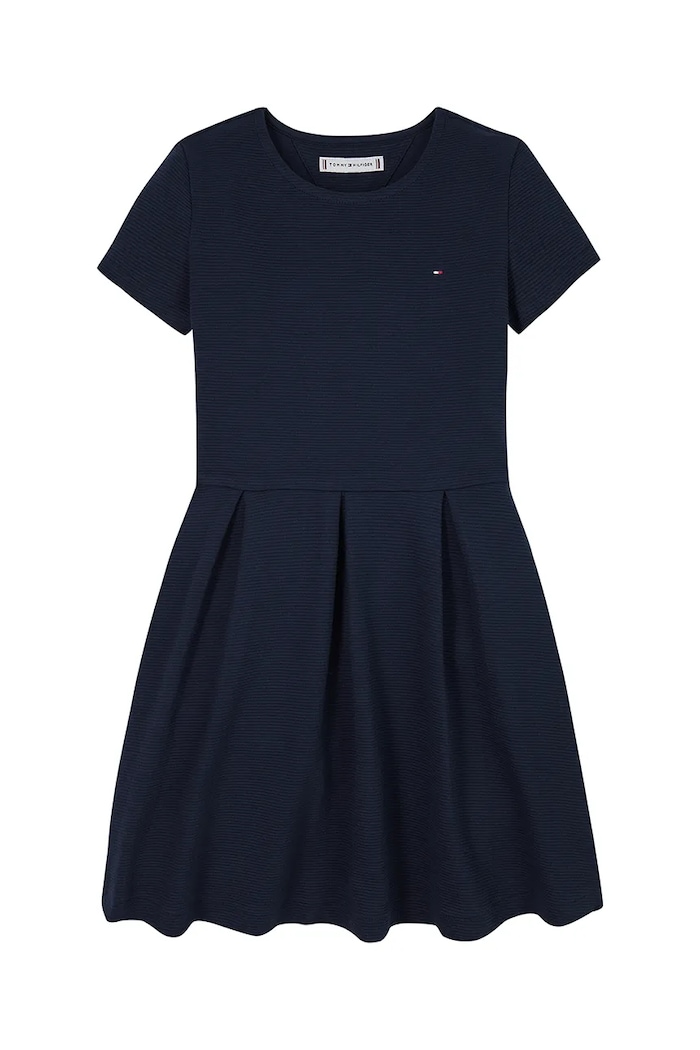 Παιδικό φόρεμα Tommy Hilfiger KG0KG08339.104.122.PPYA σκούρο μπλε SS25