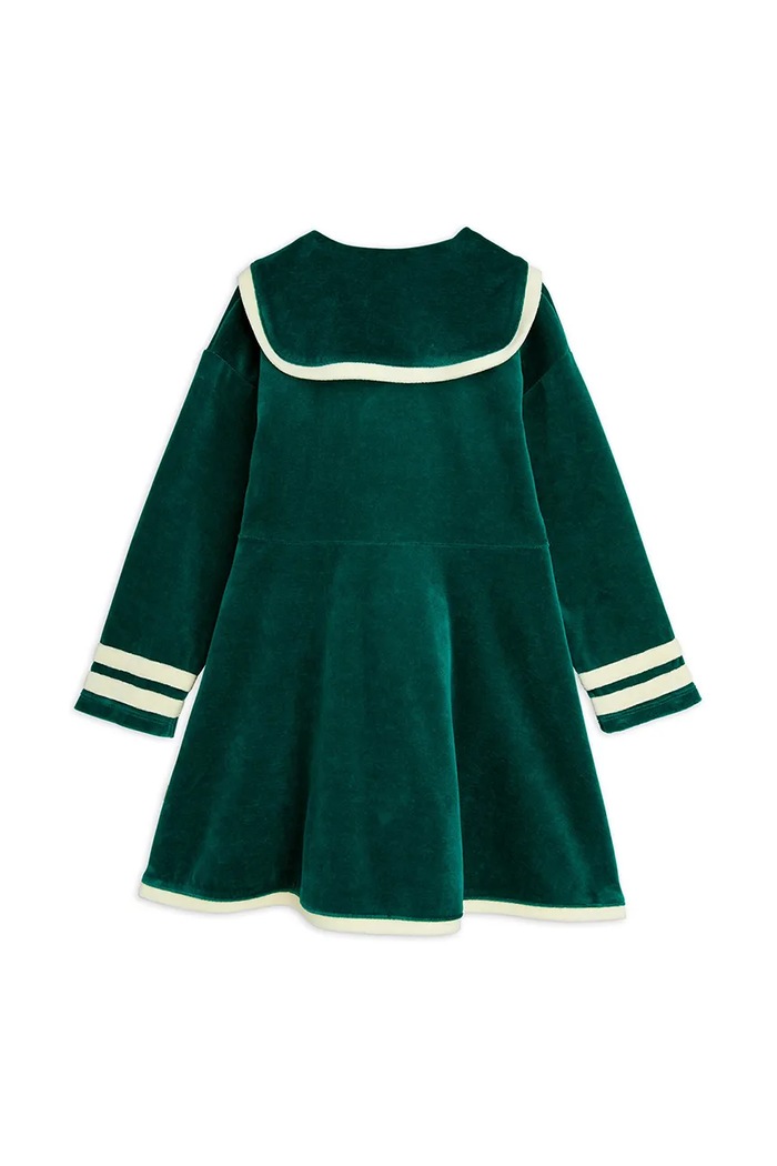 DÍVKA Dětské bavlněné šaty Mini Rodini Sailor 2515010975 zelená