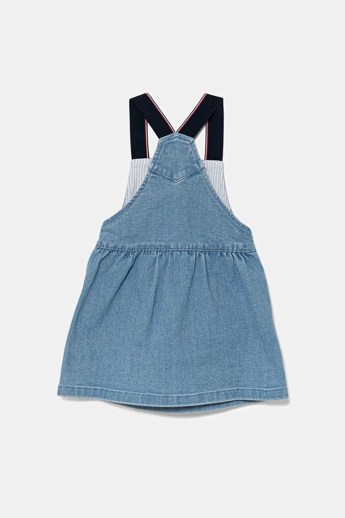 Детска дънкова рокля Tommy Hilfiger KN0KN01977.PPYA син