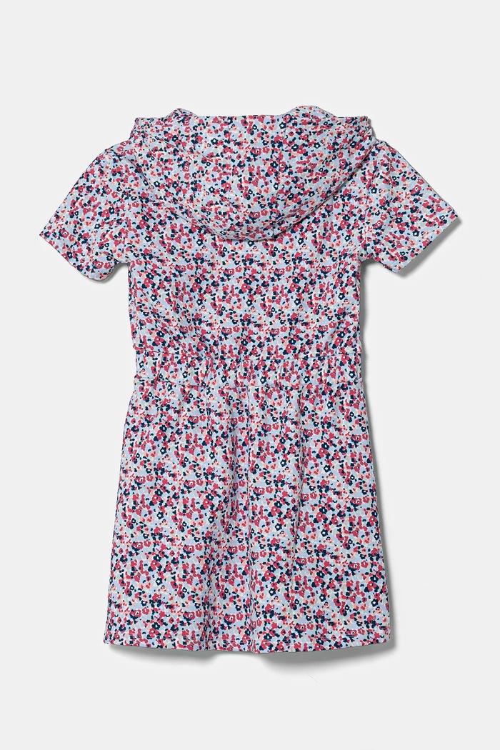 Guess sukienka bawełniana dziecięca J5RK32.KA6R4.PPYA niebieski SS25