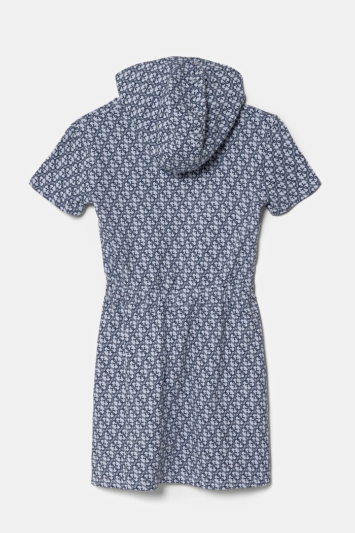 Dětské bavlněné šaty Guess J5RK32.KA6R4.PPYA modrá SS25