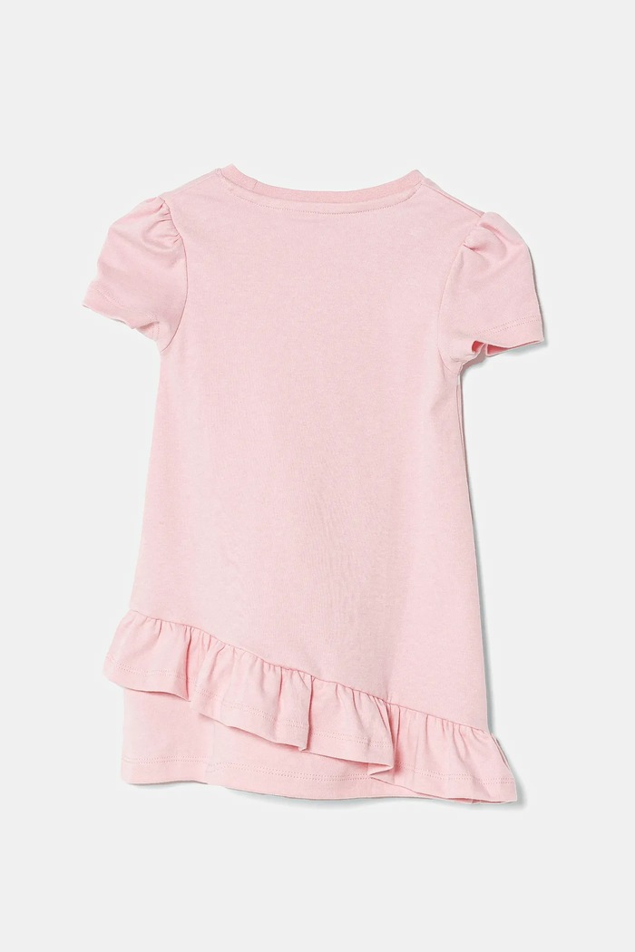 Dětské bavlněné šaty Guess K5RK04.KA6W4.PPYA růžová SS25