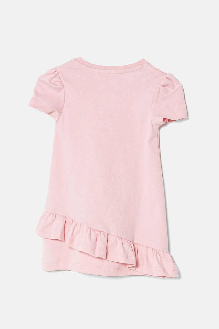 Dětské bavlněné šaty Guess K5RK04.KA6W4.PPYA růžová SS25