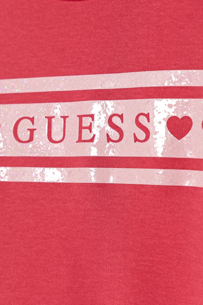 Dziewczynka Guess Sukienka bawełniana dziecięca K5RK04.KA6W4.PPYA różowy
