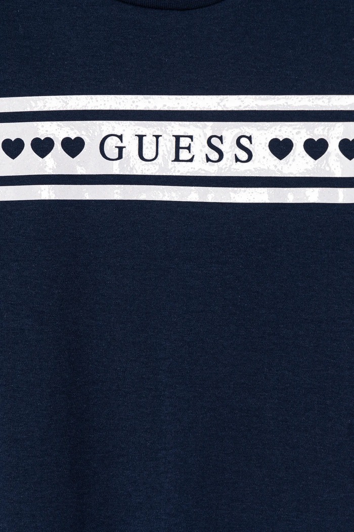 Dziewczynka Guess sukienka bawełniana dziecięca K5RK04.KA6W4.PPYA granatowy