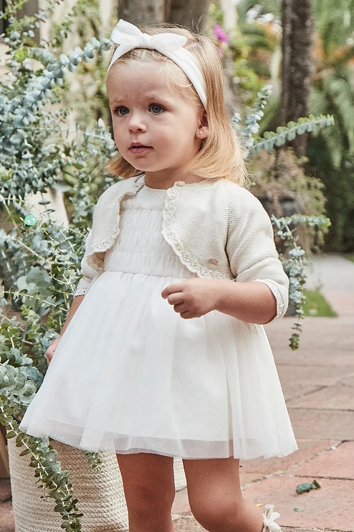 Mayoral vestito bambina mini beige 1902.4A.Baby.PPYA