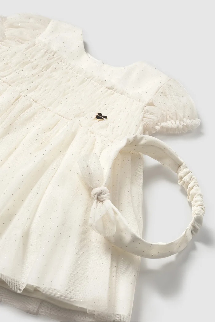 Mayoral vestito bambina beige 1902.4A.Baby.PPYA