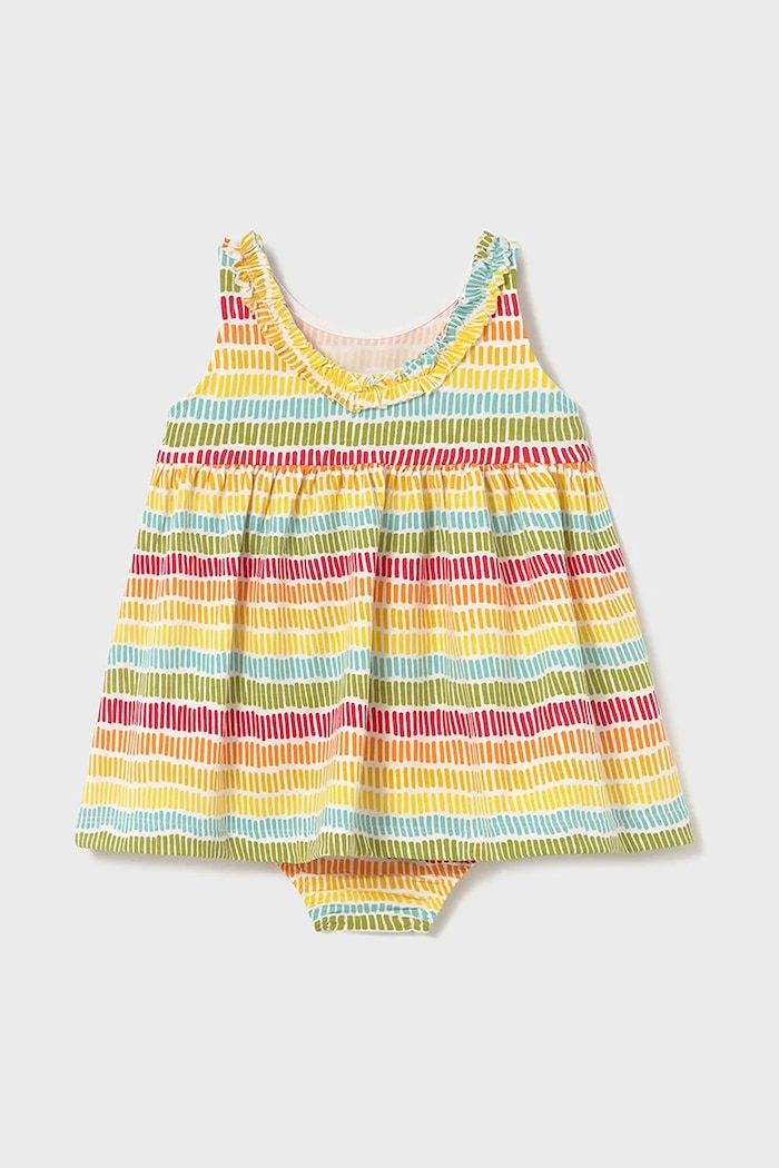 Mayoral rochie bebe 1925.4K.Baby.PPYA galben SS25