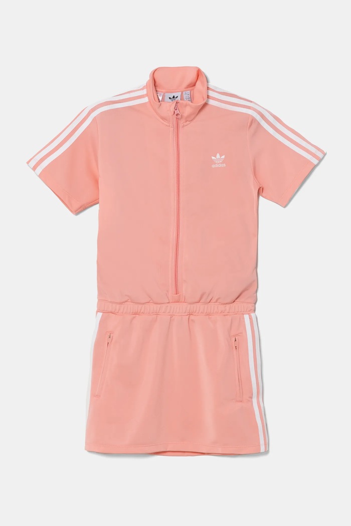 Dívčí šaty adidas Originals JD3534 oranžová SS25