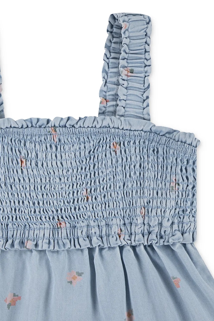 Момиче Детска рокля Levi's BABY DOLL SMOCKED DRESS 1EM227 син