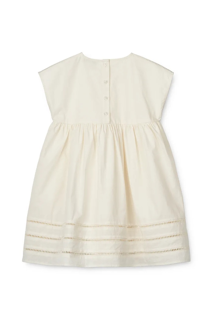 DÍVKA Dětské bavlněné šaty Liewood Gudrun Dress LW18712 béžová