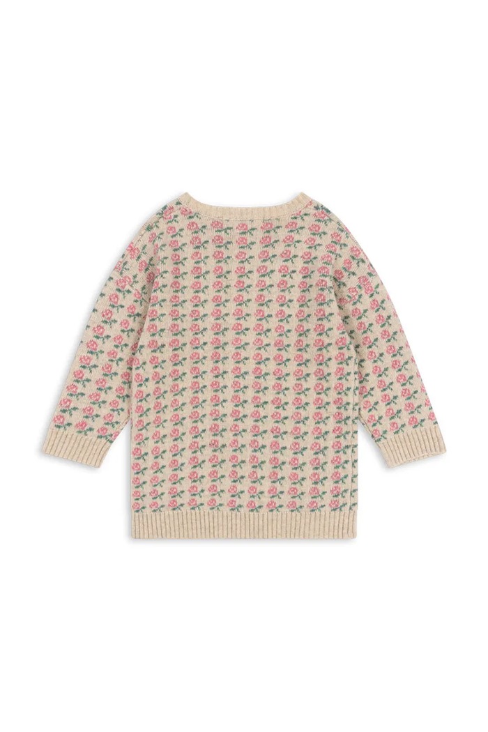 Dziewczynka Konges Sløjd sukienka wełniana dziecięca BELOU KNIT DRESS KS102860 beżowy