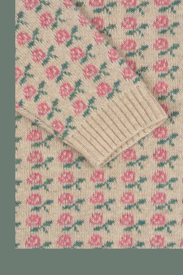 Konges Sløjd sukienka wełniana dziecięca BELOU KNIT DRESS beżowy KS102860