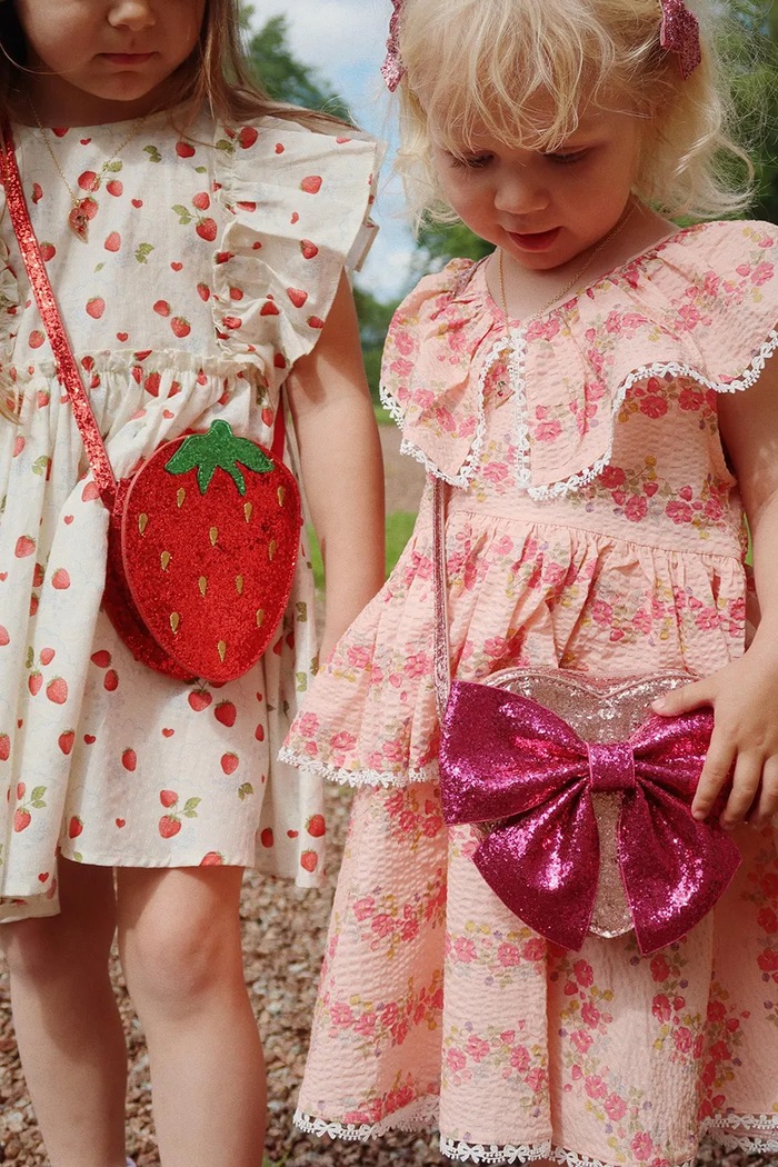 Konges Sløjd gyerek pamutruha BELLA FRILL DRESS GOTS KS102294