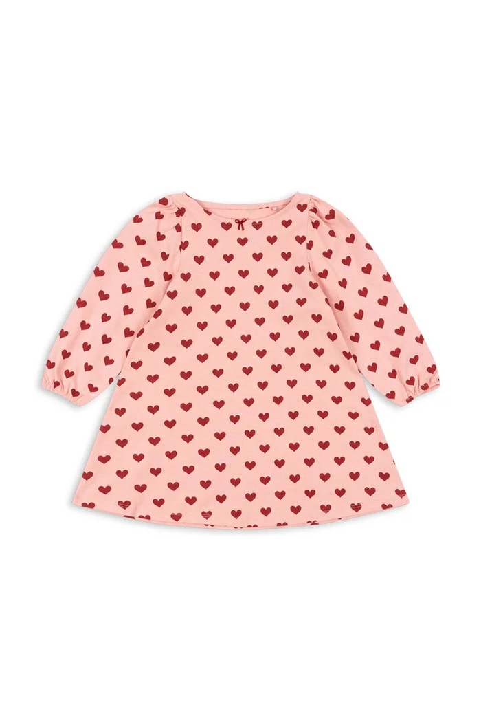 Konges Sløjd sukienka bawełniana dziecięca DREY DRESS GOTS wzorzyste różowy KS102566