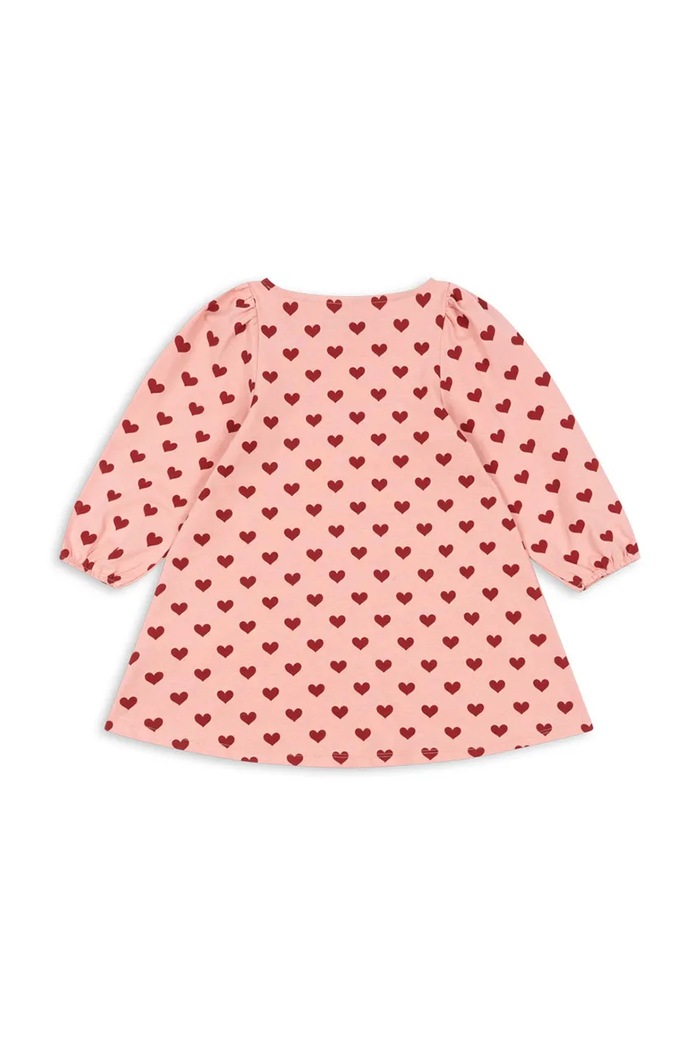 Konges Sløjd sukienka bawełniana dziecięca DREY DRESS GOTS KS102566 różowy SS25