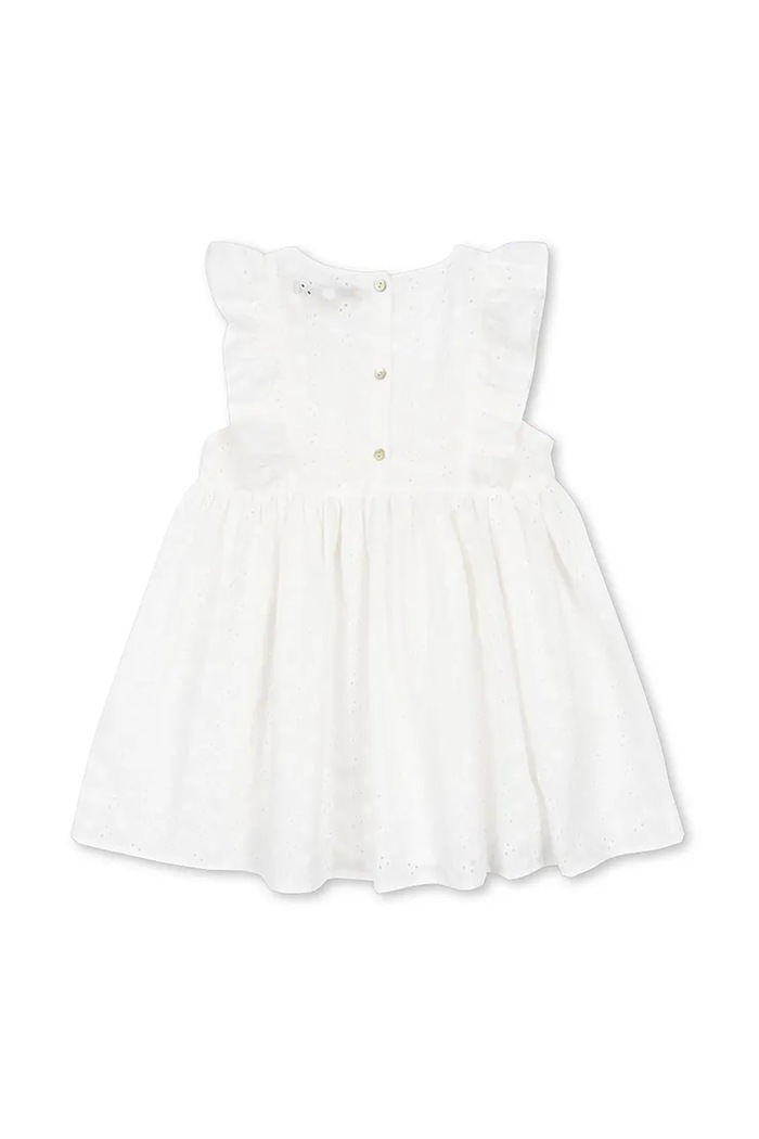 Κοριτσίστικα Παιδικό βαμβακερό φόρεμα Konges Sløjd LACEY DRESS KS102284 λευκό