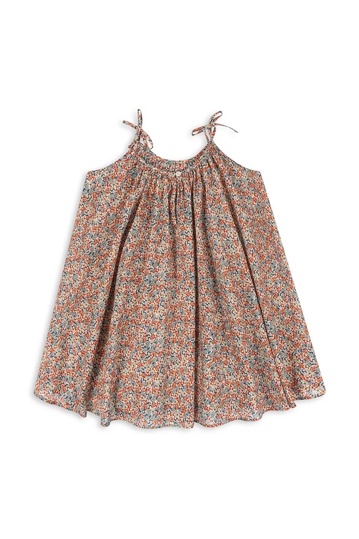 Fete Konges Sløjd Rochie din bumbac pentru copii PACEY STRAP DRESS GOTS KS101007 roz