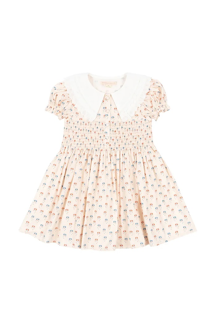 Šaty Konges Sløjd MIDSUMMER DRESS GOTS KS103184 béžová SS25