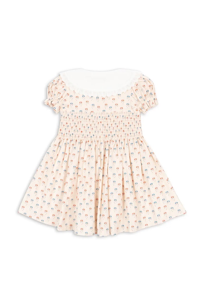 DÍVKA Šaty Konges Sløjd MIDSUMMER DRESS GOTS KS103184 béžová