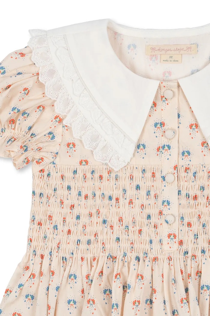 Šaty Konges Sløjd MIDSUMMER DRESS GOTS KS103184 béžová