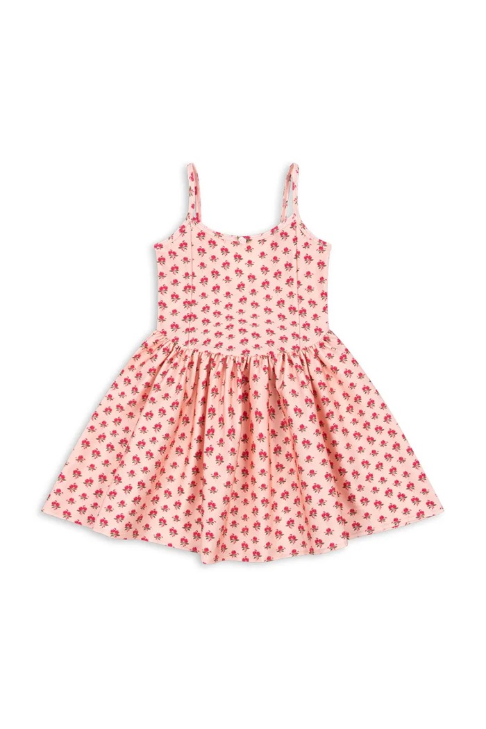 Konges Sløjd sukienka dziecięca MOUSSE DRESS wzorzyste różowy KS103201