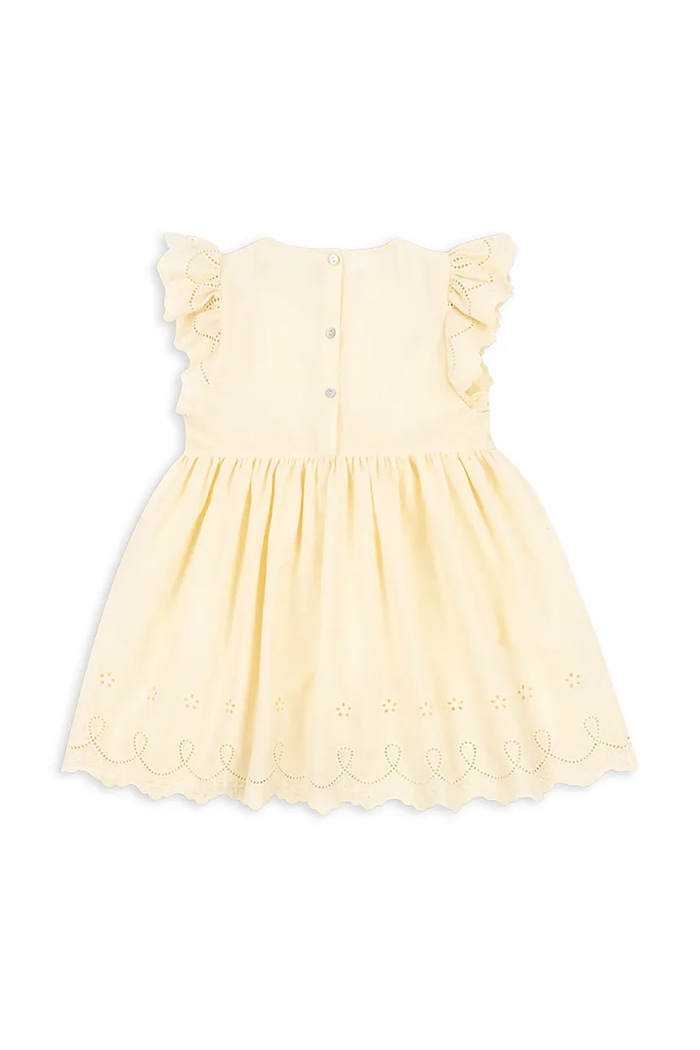 Konges Sløjd sukienka POSEY DRESS KS103192 żółty SS25