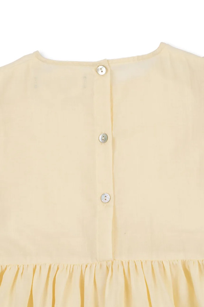 Dziewczynka Konges Sløjd sukienka POSEY DRESS KS103192 żółty