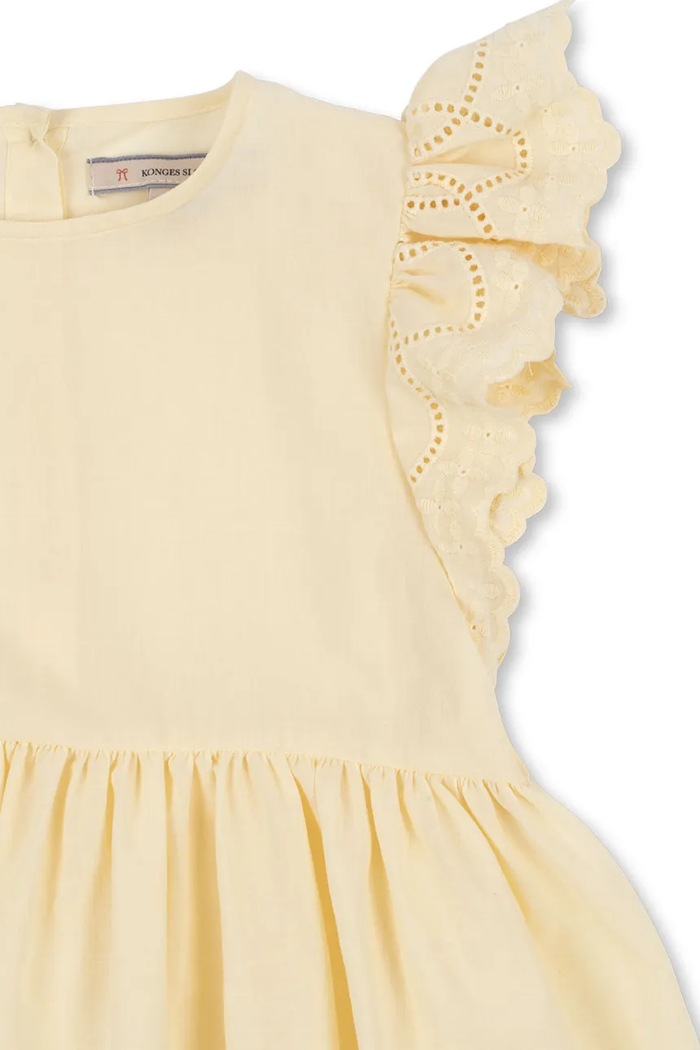Konges Sløjd sukienka POSEY DRESS żółty KS103192