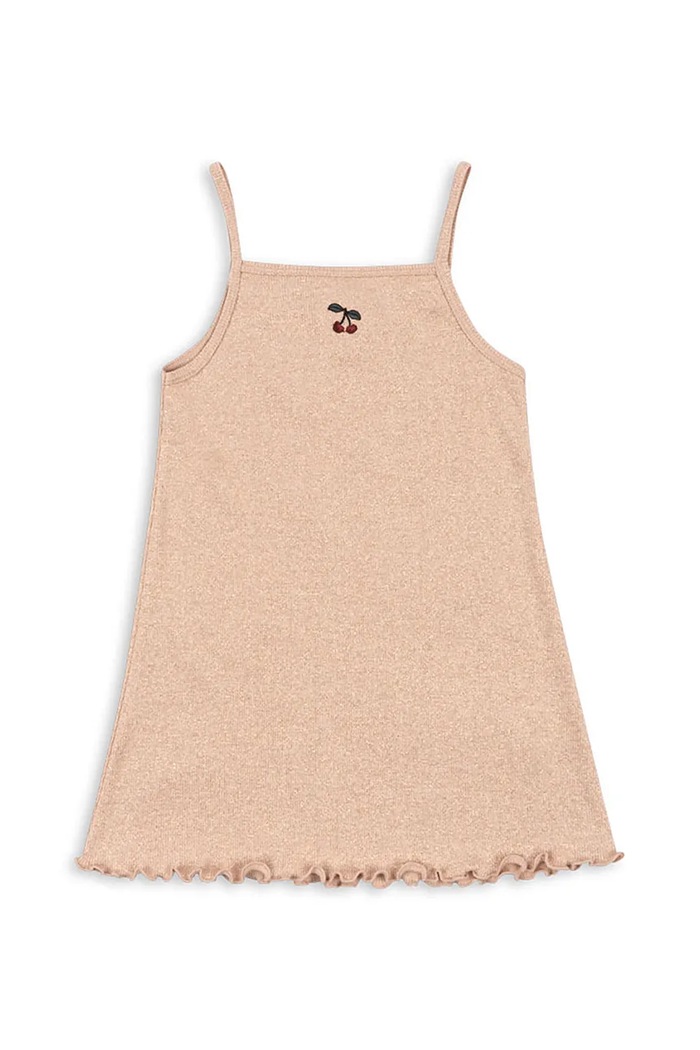 Konges Sløjd rochie ROLI STRAP DRESS mini portocaliu KS103316