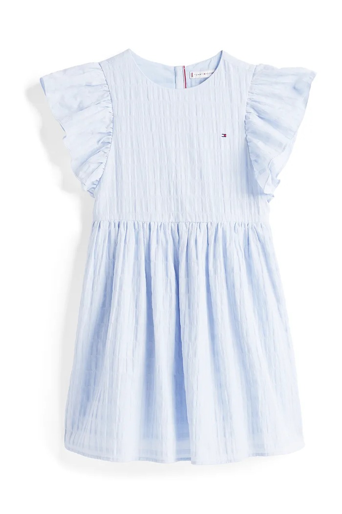 Dievčenské šaty Tommy Hilfiger KG0KG08472.128.176.PPYA modrá SS25