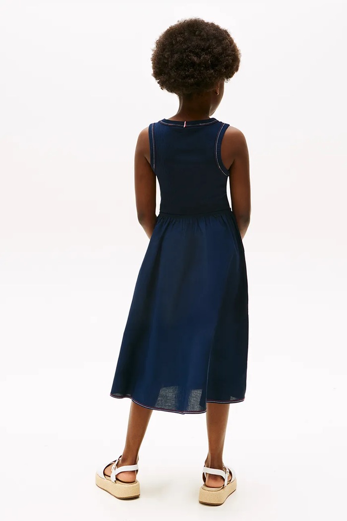 DÍVKA Šaty Tommy Hilfiger KG0KG08474.116.122.PPYA námořnická modř