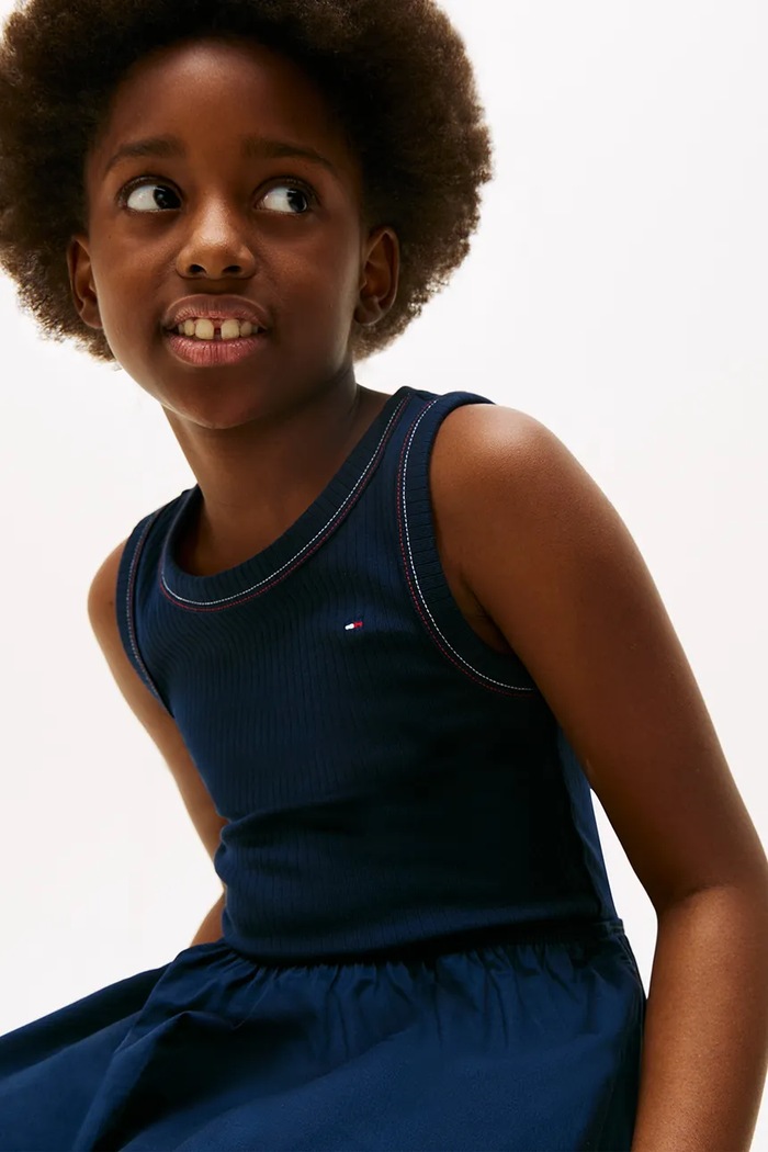 Šaty Tommy Hilfiger KG0KG08474.116.122.PPYA námořnická modř